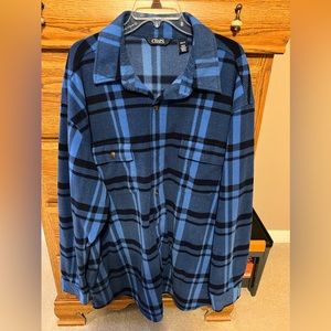 NEW, never worn 3XL Chaps fleece, long sleeve shirt